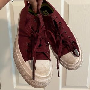 Maroon Converse All Star Sneakers Size 8